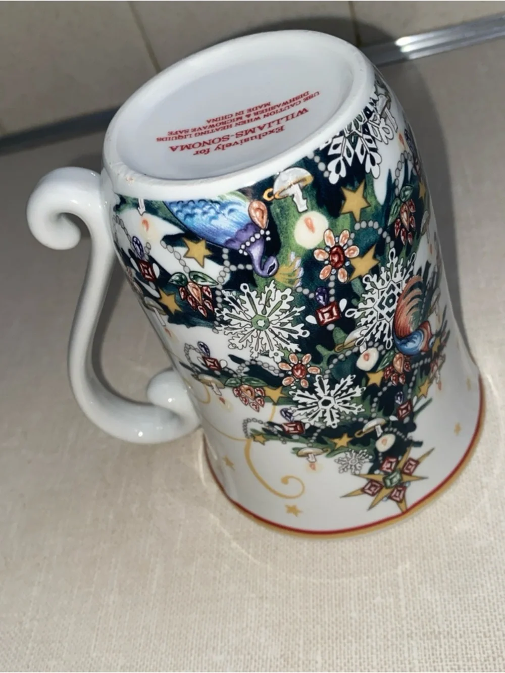 Williams Sonoma Twas The‎ Night Before Christmas Porcelain Coffee Tea Cup Mug
